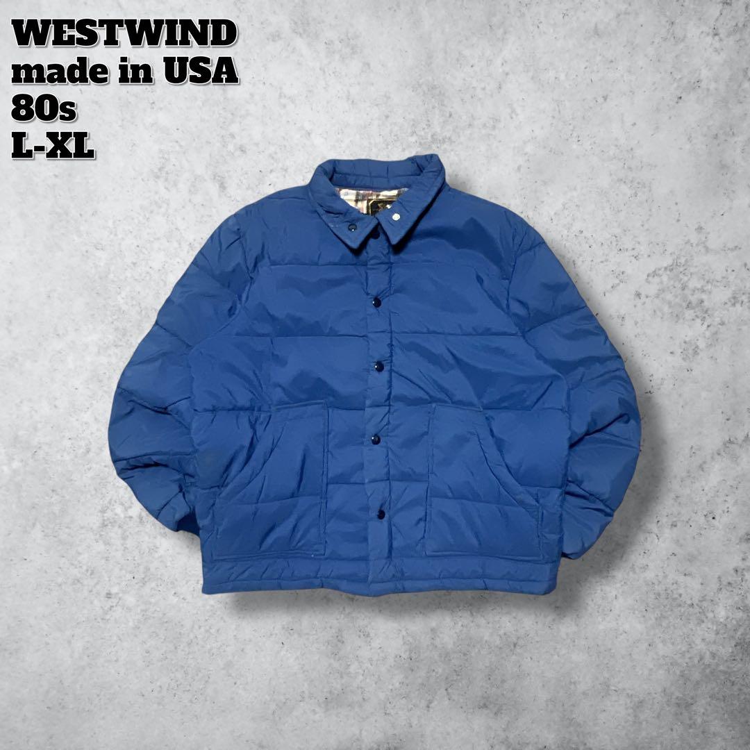 80sヴィンテージ中綿ジャケット ネイビーTALONオーバーサイズL〜XLXL LL MADE IN USA