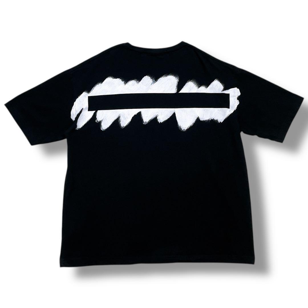極美品 Ground Y ヨウジヤマモト バックプリントTシャツ ブラック 2