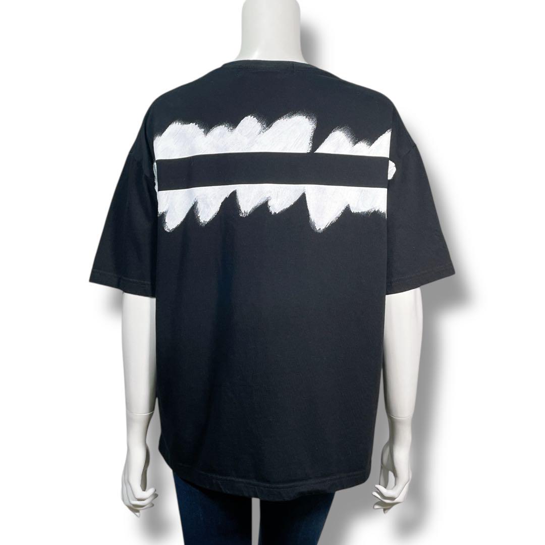 極美品 Ground Y ヨウジヤマモト バックプリントTシャツ ブラック 2