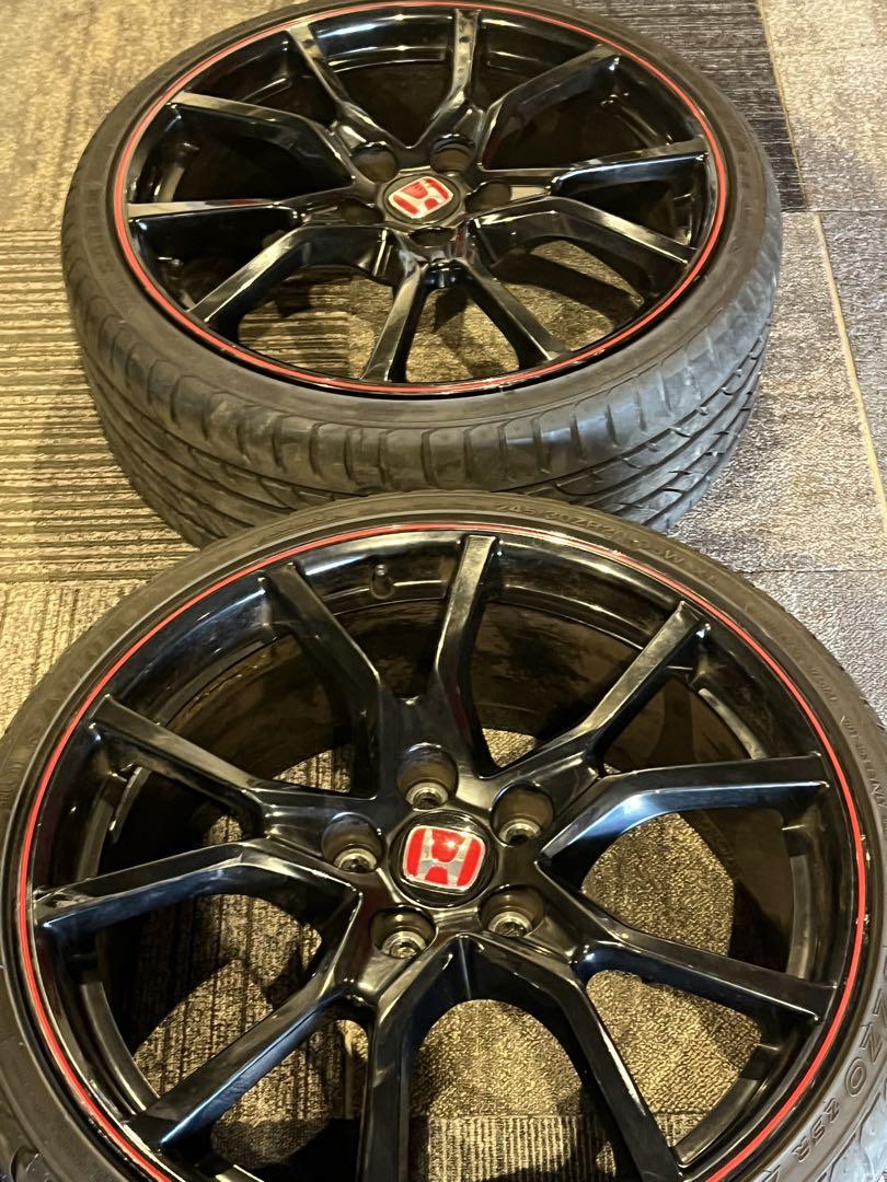 ◯1/2 ホンダ純正シビックタイプR FK8 アルミホイール＆タイヤ 1本価格◯