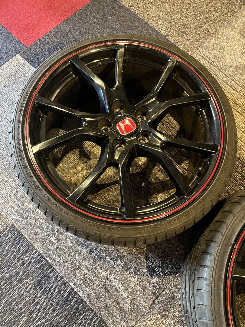 ◯1/2 ホンダ純正シビックタイプR FK8 アルミホイール＆タイヤ 1本価格◯