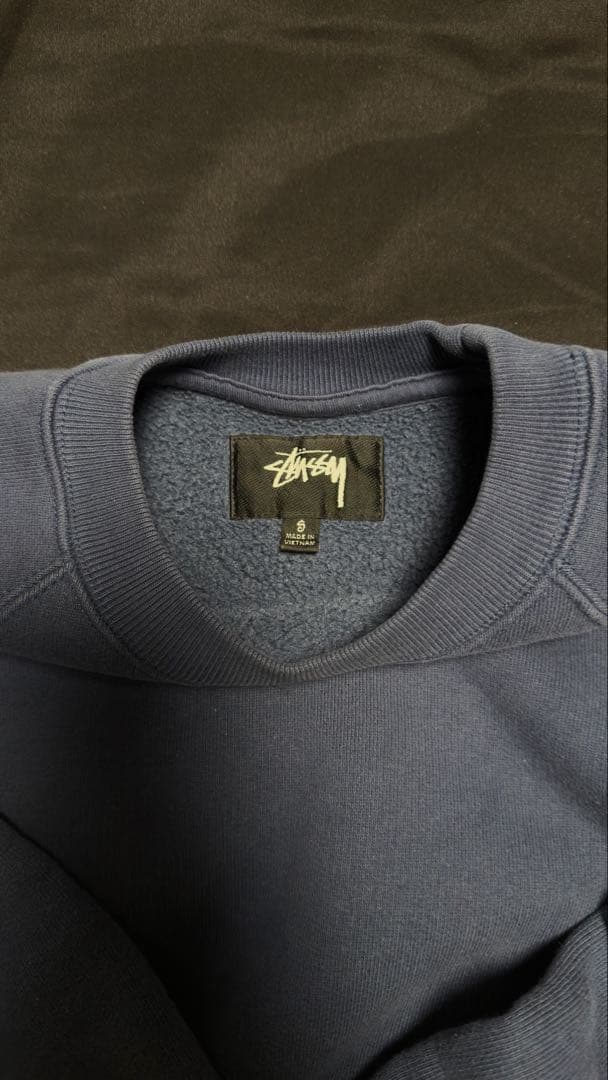 Stussy ネイビー クルーネックスウェット L Stussy ネイビー クルーネックスウェット L