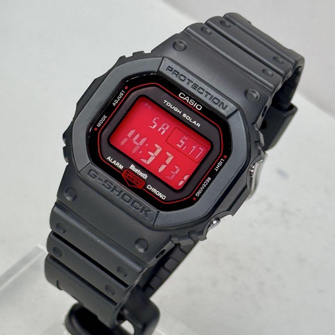 極美品G-SHOCK GW-B5600AR 電波ソーラー ブラック レッド 限定