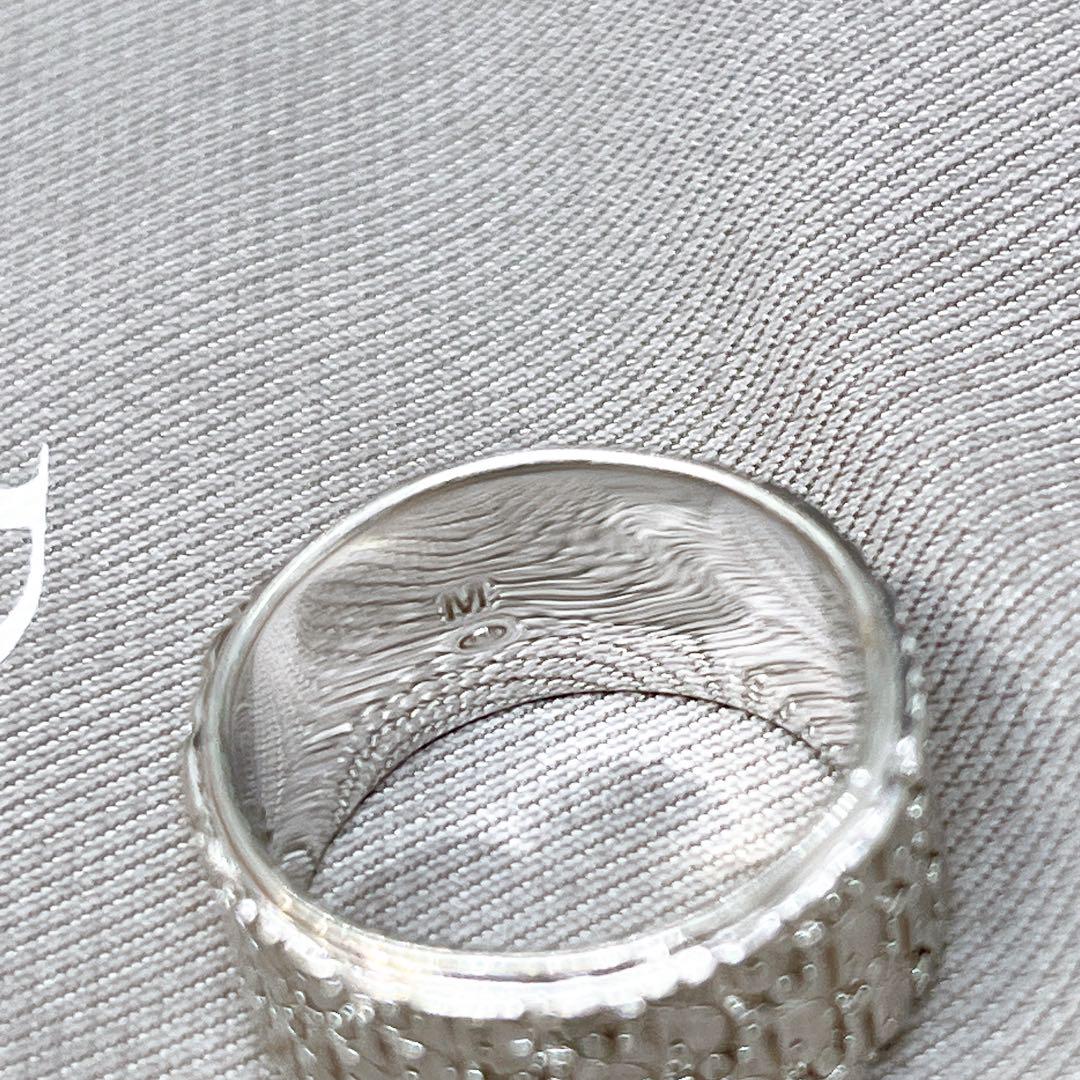 保存袋付き極美品✨Dior オブリーク シルバー リング ワイド 保存袋付き極美品✨Dior オブリーク シルバー リング ワイド
