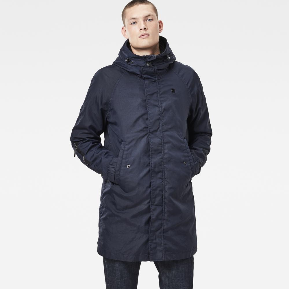 【極美品】G-STAR RAW モッズコート パーカー Sサイズ 紺 ネイビー