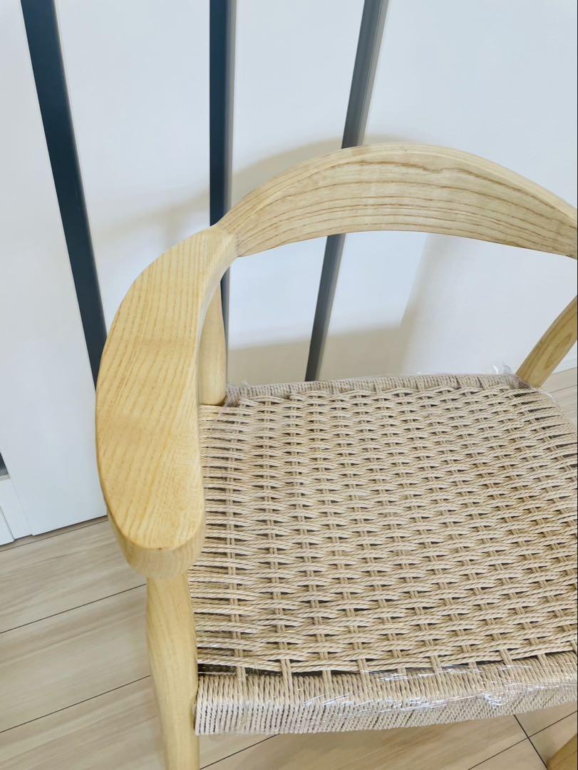 送料込み　ペーパーコードチェア　美品