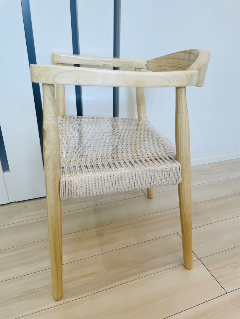 送料込み　ペーパーコードチェア　美品