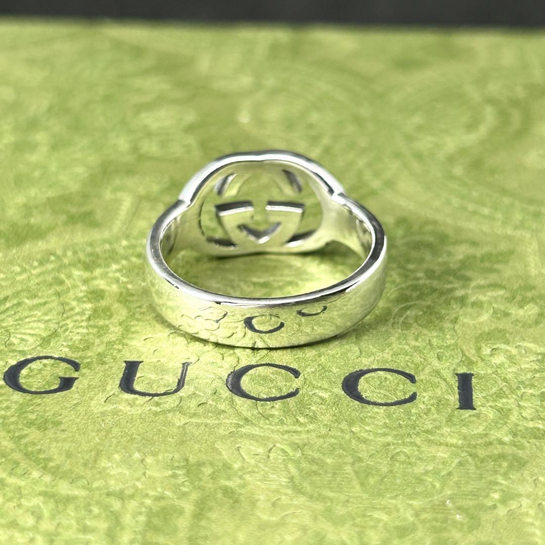 極美品✨GUCCI リング 指輪 インターロッキング 17〜18号 925