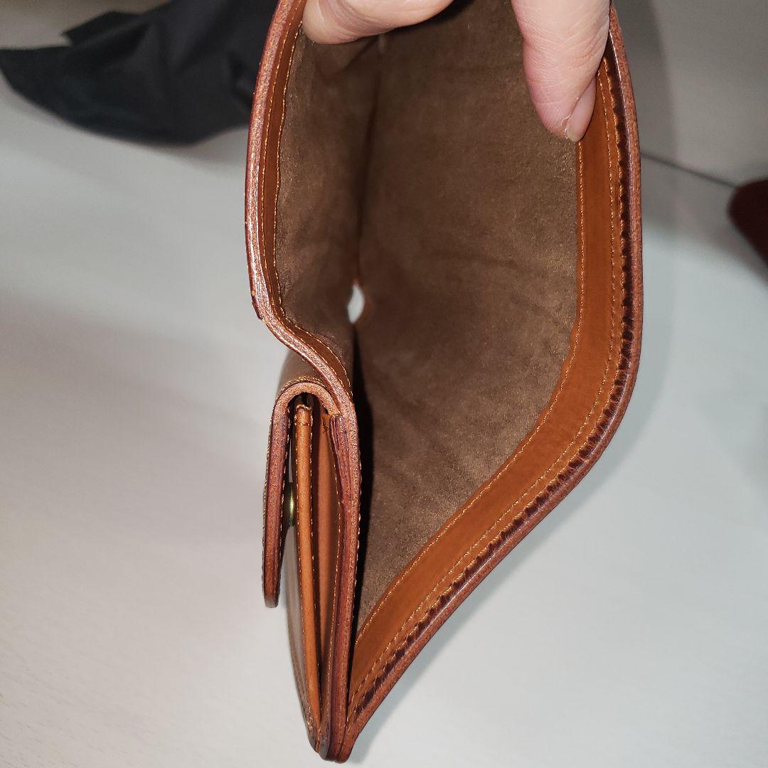 CORBO 三つ折り 財布 ブラウン レザー 展示品