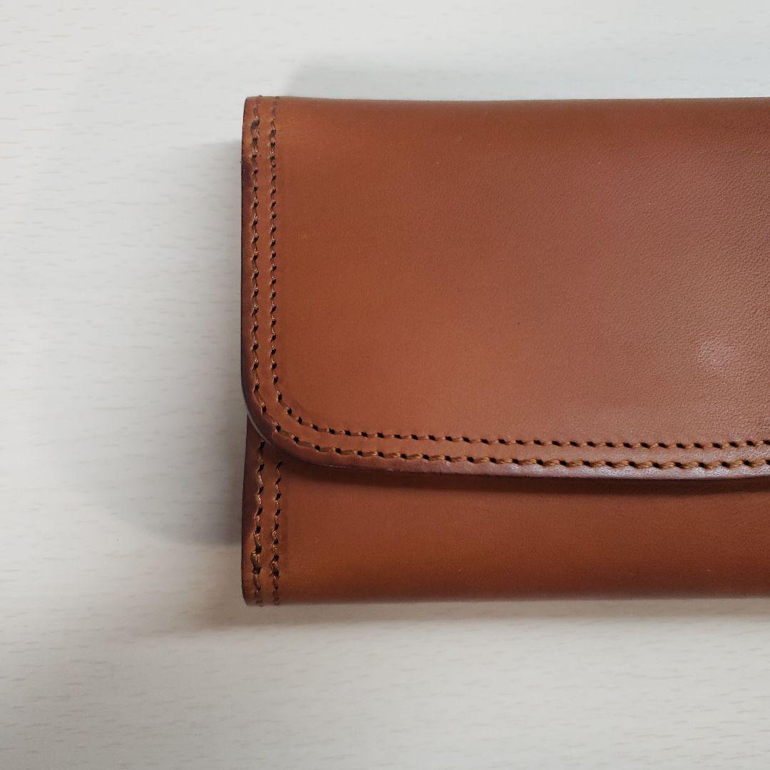 CORBO 三つ折り 財布 ブラウン レザー 展示品