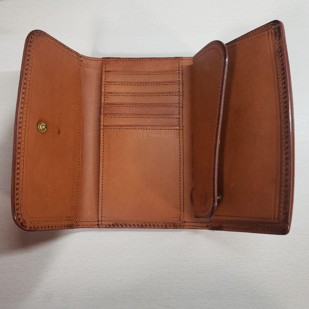 CORBO 三つ折り 財布 ブラウン レザー 展示品