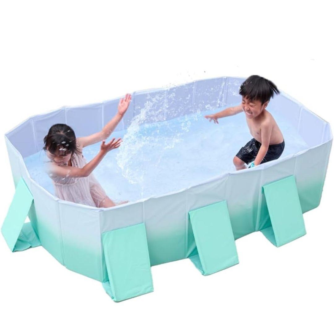 新品未使用‼️210cm ビニールプール ブルーグリーン 組立不要2個