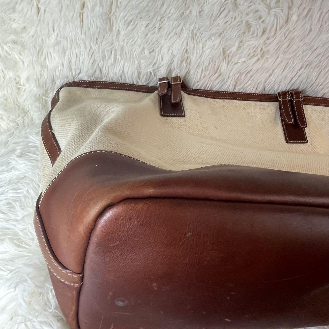 CÉLINE✨セリーヌ　トリオンフ　 キャンバス　レザー　トートバッグ