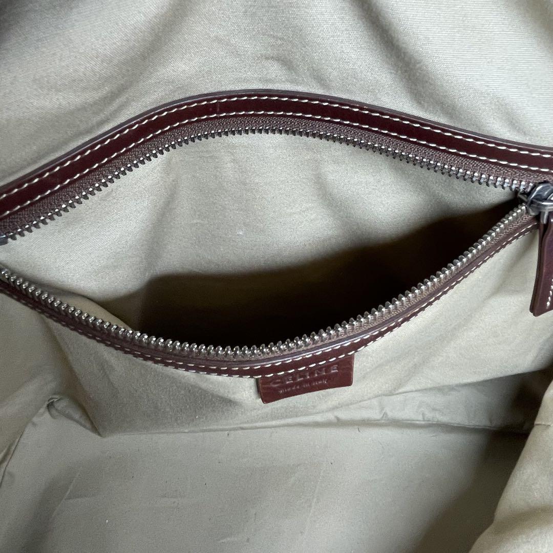 CÉLINE✨セリーヌ　トリオンフ　 キャンバス　レザー　トートバッグ