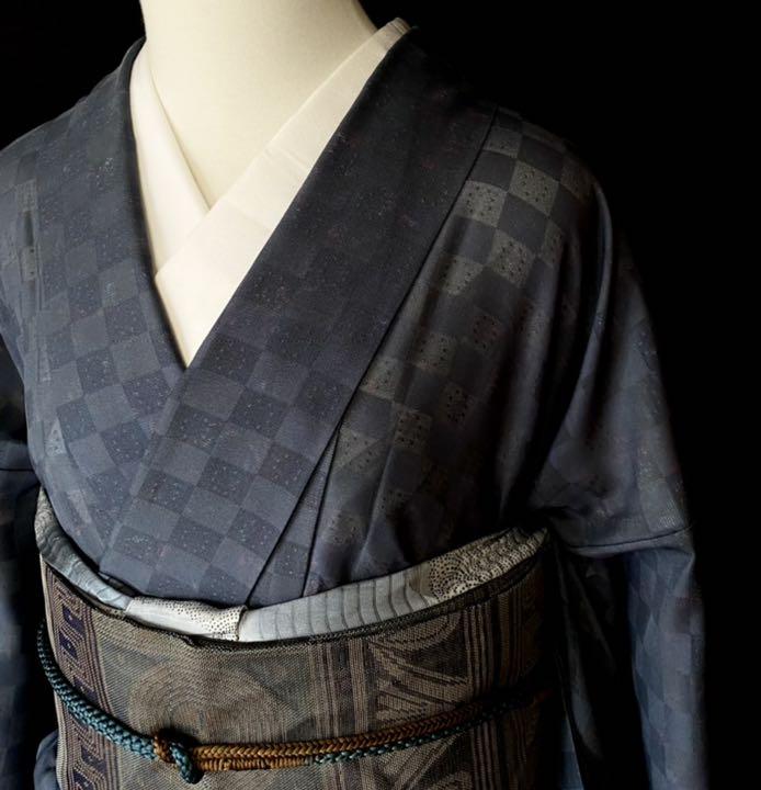 40%割引2020年のクリスマス SP様専用〈市松模様の紗の着物〉夏着物 販売販売好調 SP様専用〈市松模様の紗の着物〉夏着物 透ける 織り出し 通好み 市松模様 ストール/スヌード