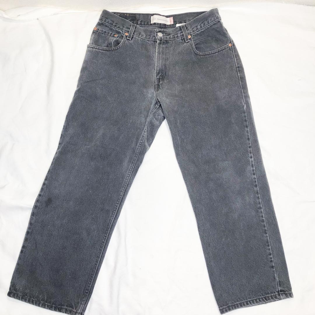 古着 00s Levi´s 550 ブラックデニム W32 × L27 先染め