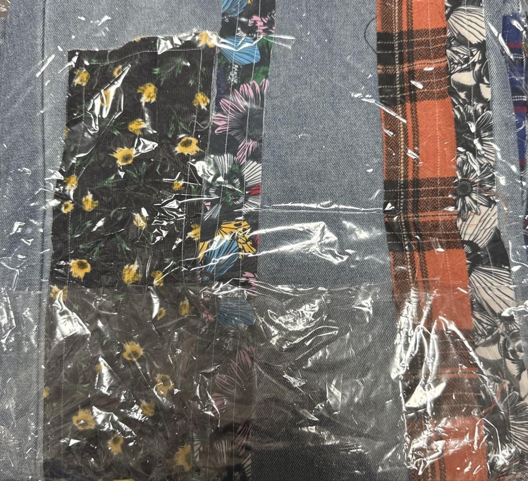 新品 LiSA ROY パッチワークワイドデニムパンツ Lサイズ