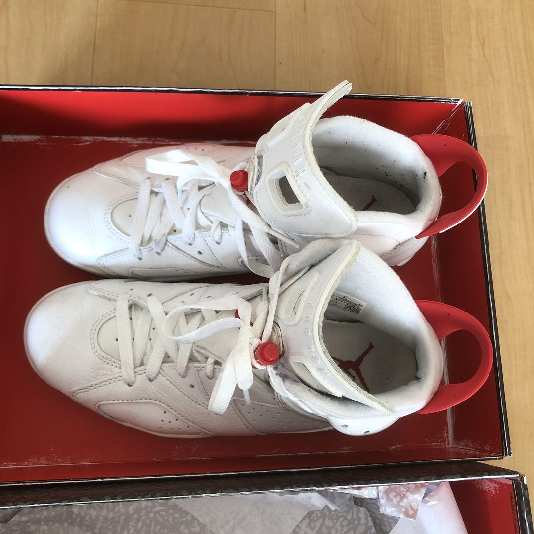 Air Jordan 3 retro ホワイト/レッド 箱付き 25.5cm