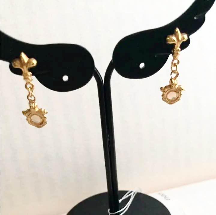 ピアス  18金 ゴールド  オパール レトロ