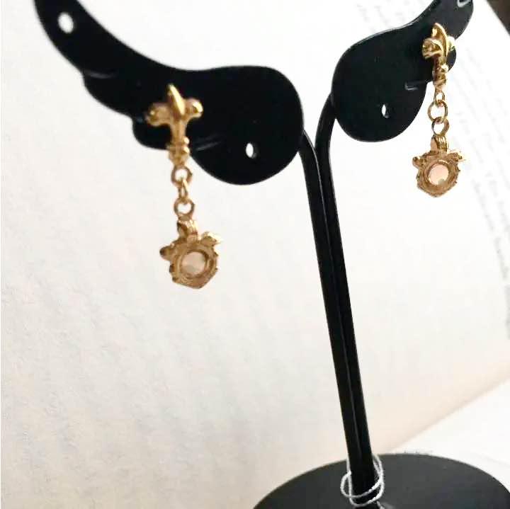 ピアス  18金 ゴールド  オパール レトロ