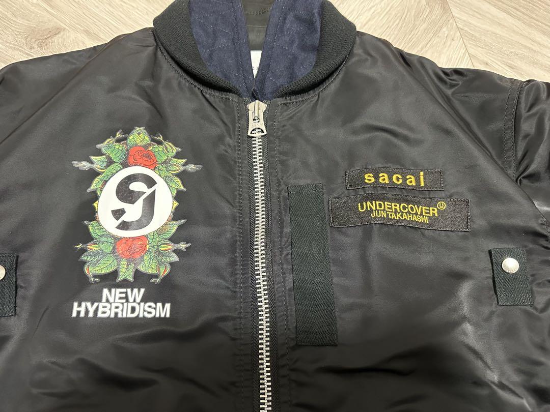 赤字覚悟⇒26,250円 20ss sacai × UNDERCOVER MA-1 BLACK 4 サカイ