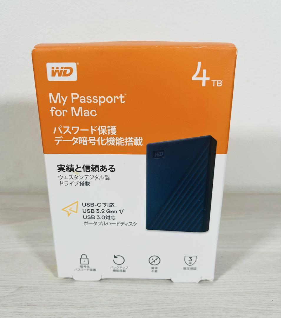 美品 WD My Passport for Mac 4TB