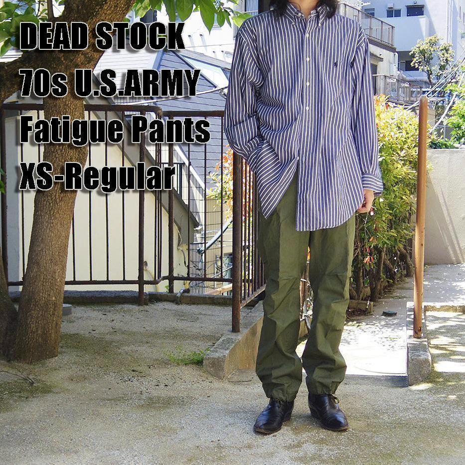 新品　70s　US.ARMY　ジャングルファティーグパンツ　ノンリップ　ポプリン 新品 70s US.ARMY ジャングルファティーグパンツ ノンリップ