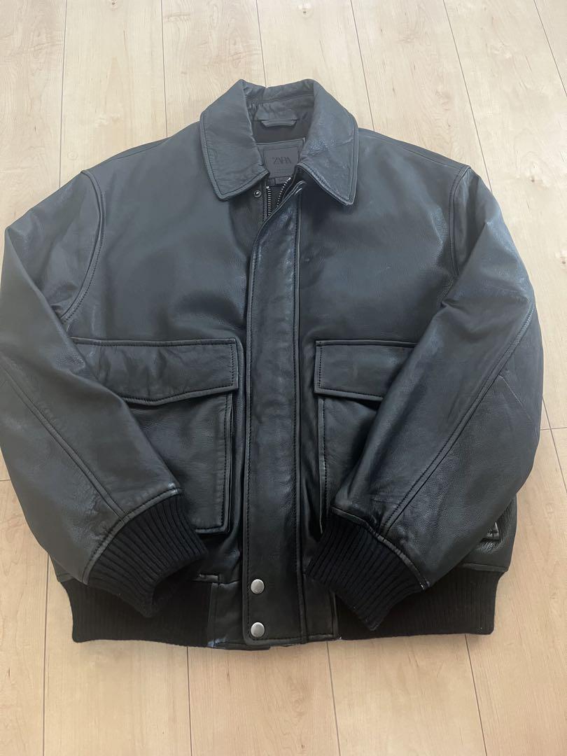 zara レザー　Lサイズ