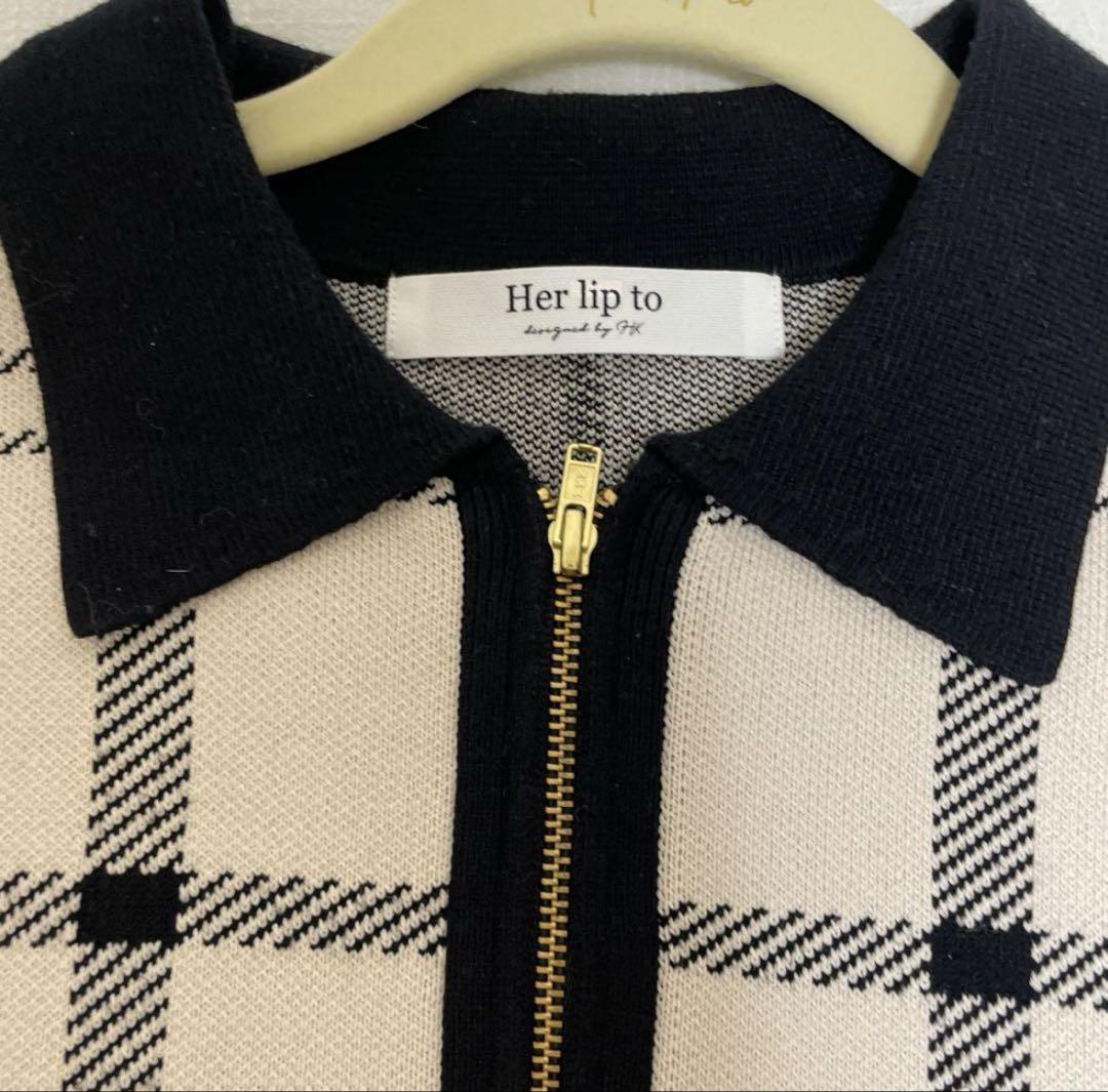 Trois Logo Knit Mini Dress herlipto Mサイズ