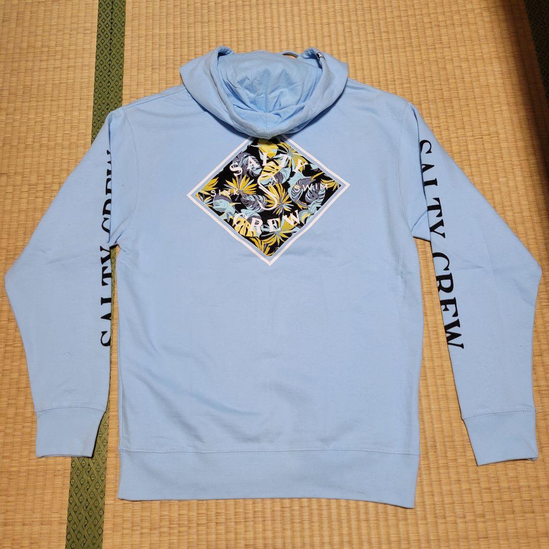 SALTY CREW ブルーパーカー 新品タグ付きMサイズ✳シミ有