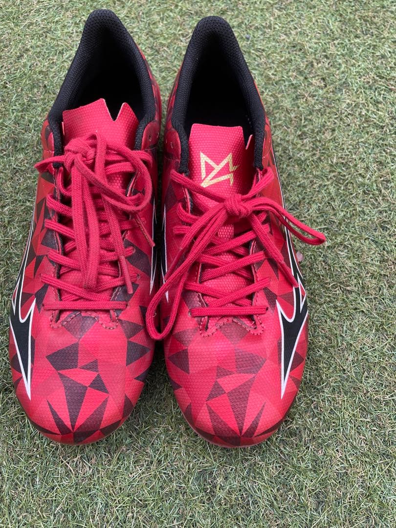 Mizuno サッカーシューズ・アルファ 2スパイク ルビーレッド25.5cm