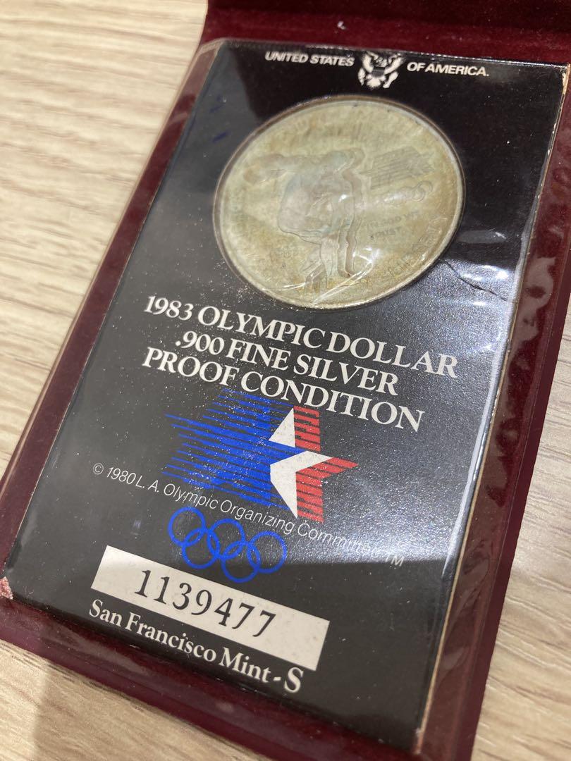 アメリカ合衆国 1983 1ドル銀貨 ロサンゼルス・オリンピック記念