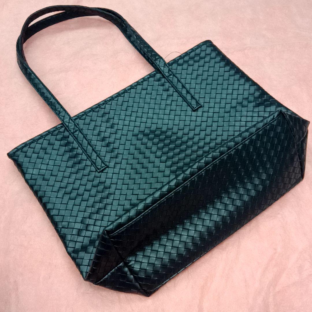 未使用 イントレチャート バッグ 編み込み トートバッグバッグ