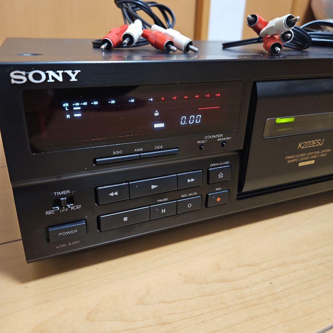 SONY TC-K222ESJ ステレオカセットデッキ【動作確認済/ジャンク】