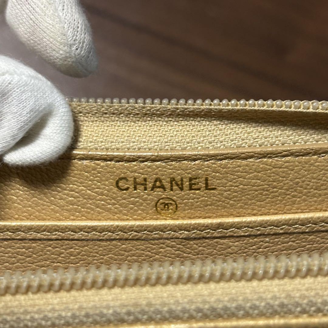 CHANEL シャネル　カメリア　ココマーク　ラウンドジップ　長財布