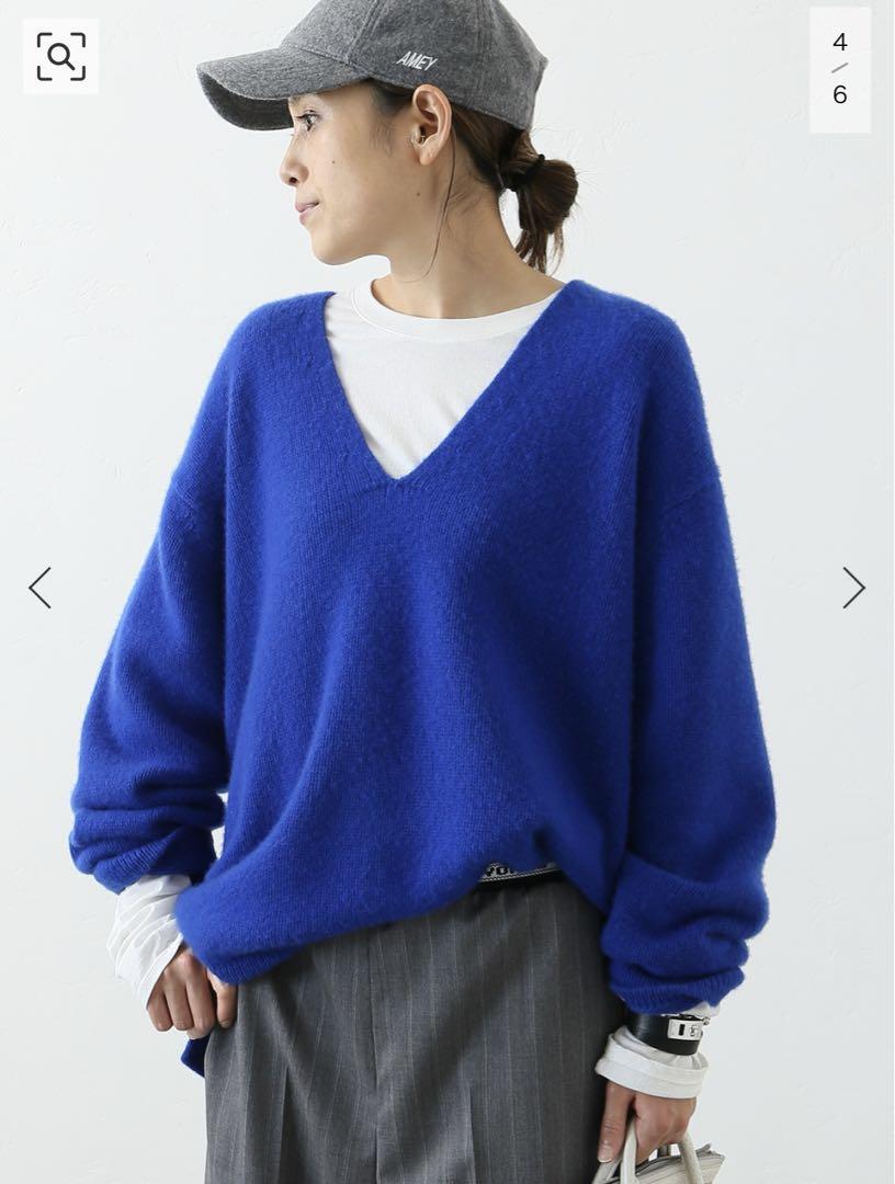 絶対的な信頼 AP STUDIO WALENODE cashmere Vネックセーター ニット+セーター