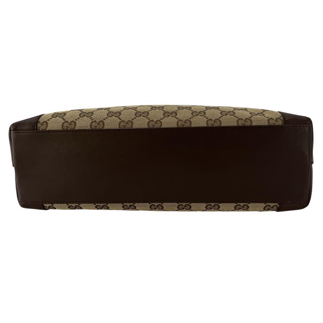 GUCCI グッチ トートバッグ GGキャンバス 肩掛け可 ブラウン 大容量 GUCCI グッチ トートバッグ GGキャンバス 肩掛け可 ブラウン 大容量