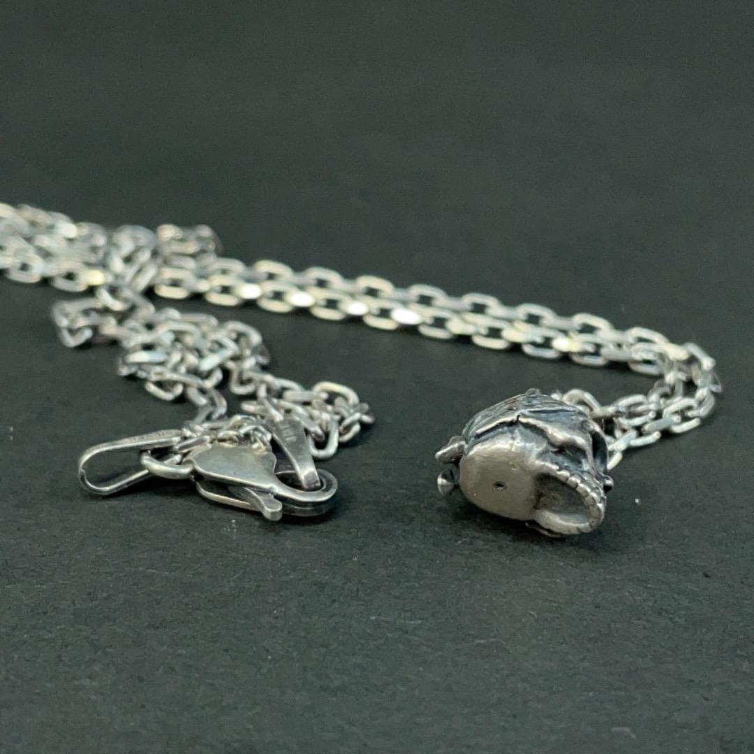6158 シルバーネックレス スカル ストーンアイパイレーツ SILVER925
