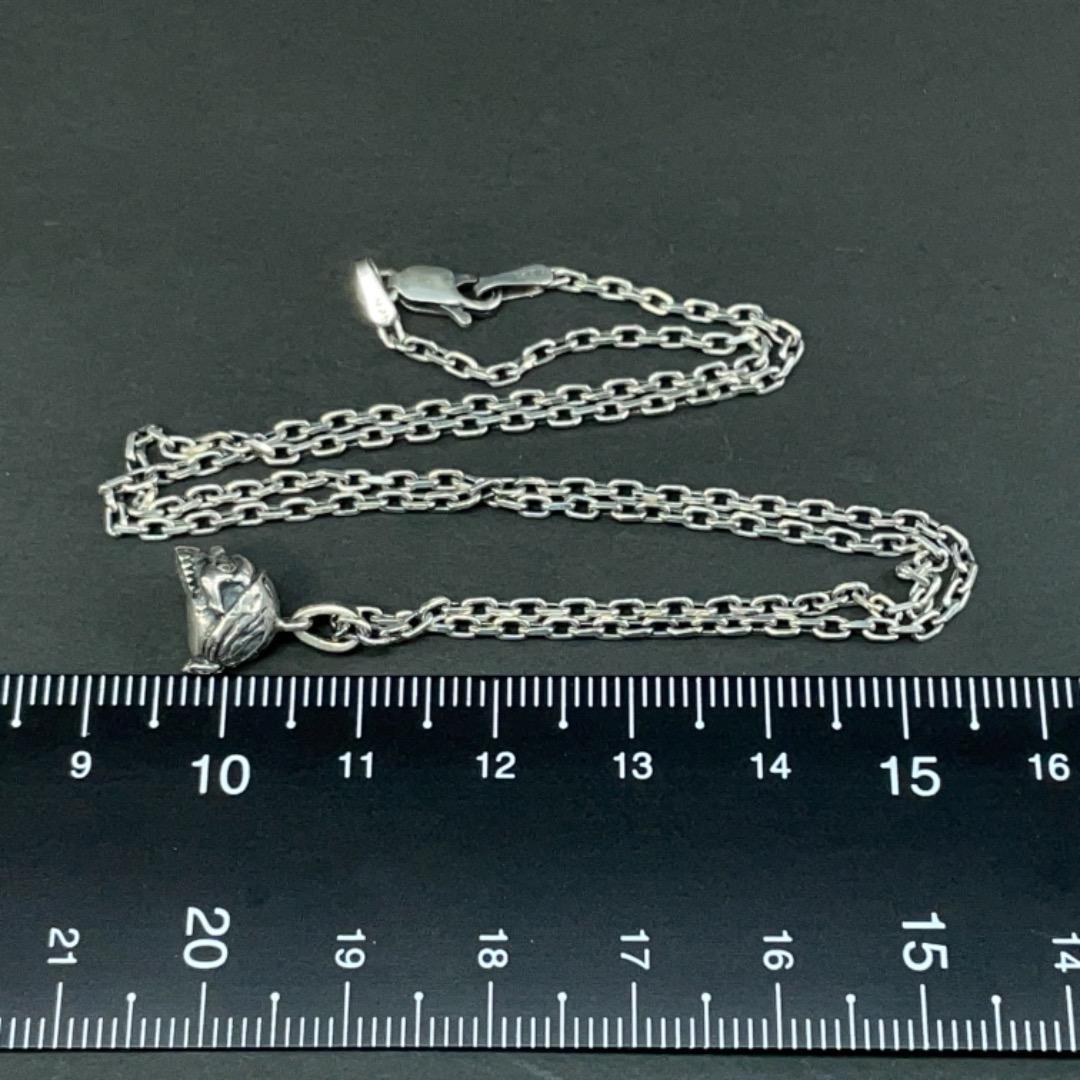 6158 シルバーネックレス スカル ストーンアイパイレーツ SILVER925