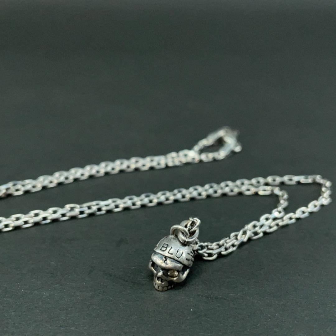 6158 シルバーネックレス スカル ストーンアイパイレーツ SILVER925