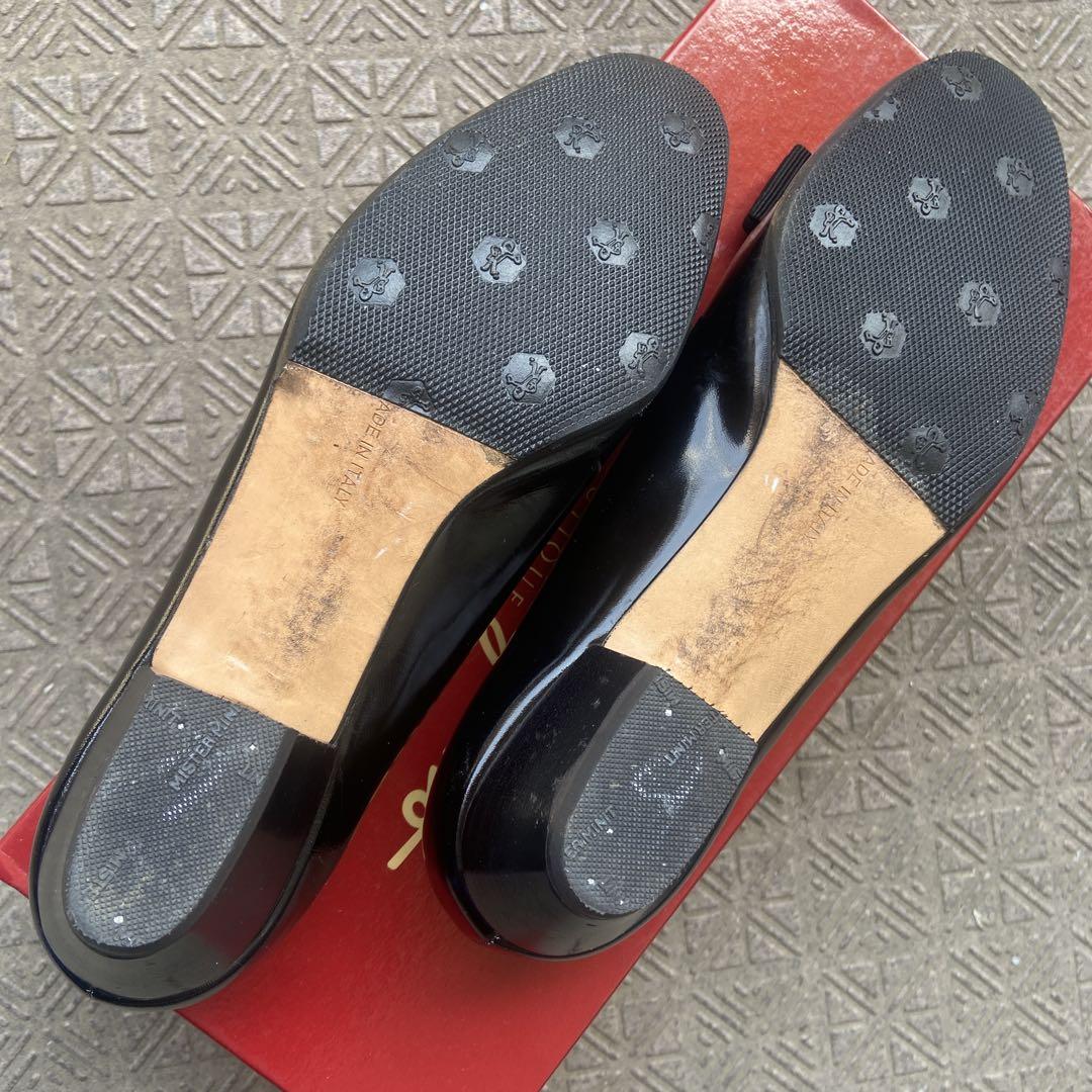 【美品】フェラガモ　エナメル　Salvatore Ferragamo