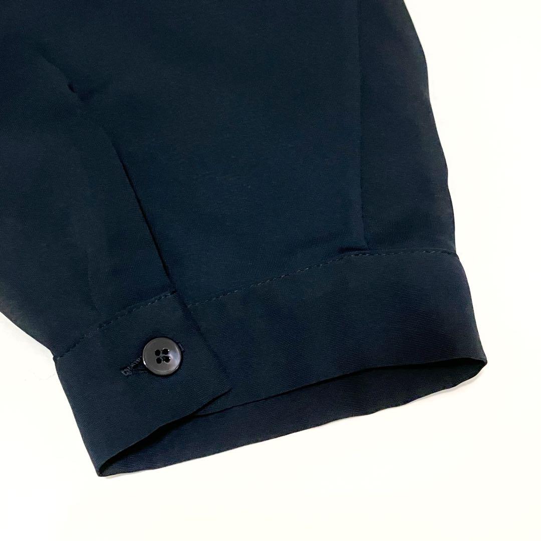 BALLSEY ボールジィ★長袖ブラウス ネイビー 紺 ポリエステル BALLSEY ボールジィ☆長袖ブラウス ネイビー 紺 ポリエステル