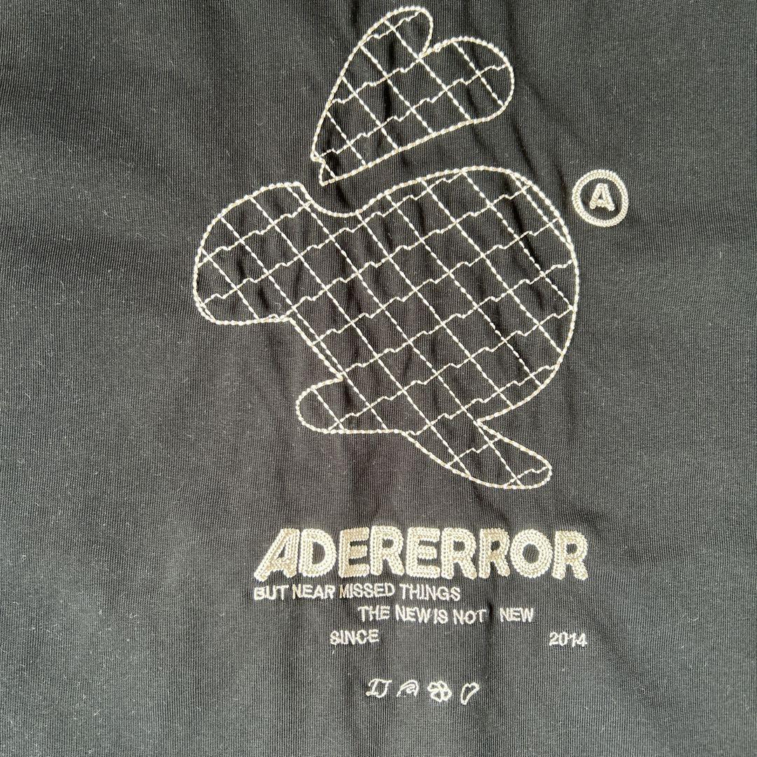 極美品】 アーダーエラー ADERERROR うさぎ刺繍ロゴTシャツ A1