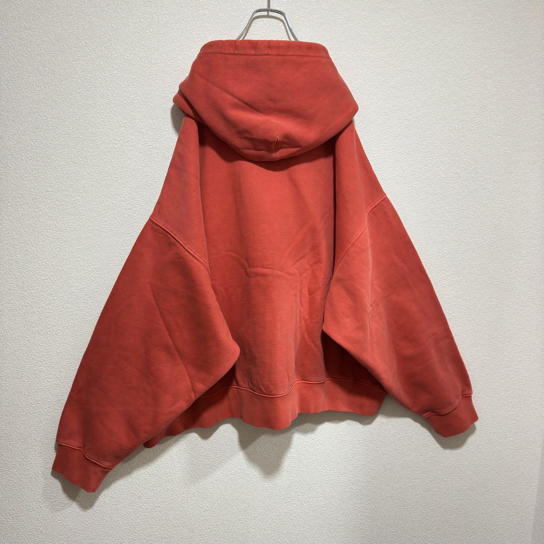 【XXLサイズ】ステューシーナイキ 刺繍ロゴ　フルジップ　スウェットパーカー