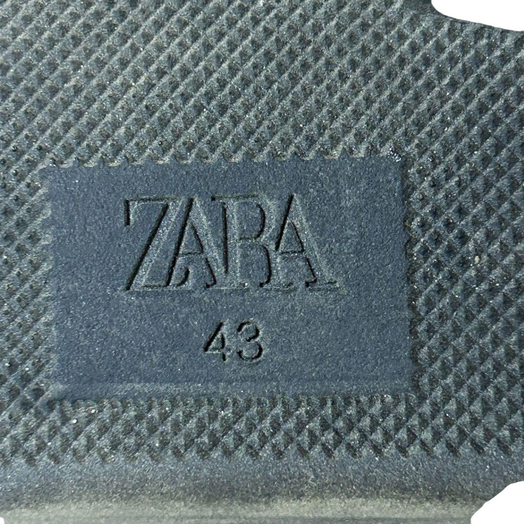 美品ZARA 厚底サイドゴアブーツ ブラック43 27.5