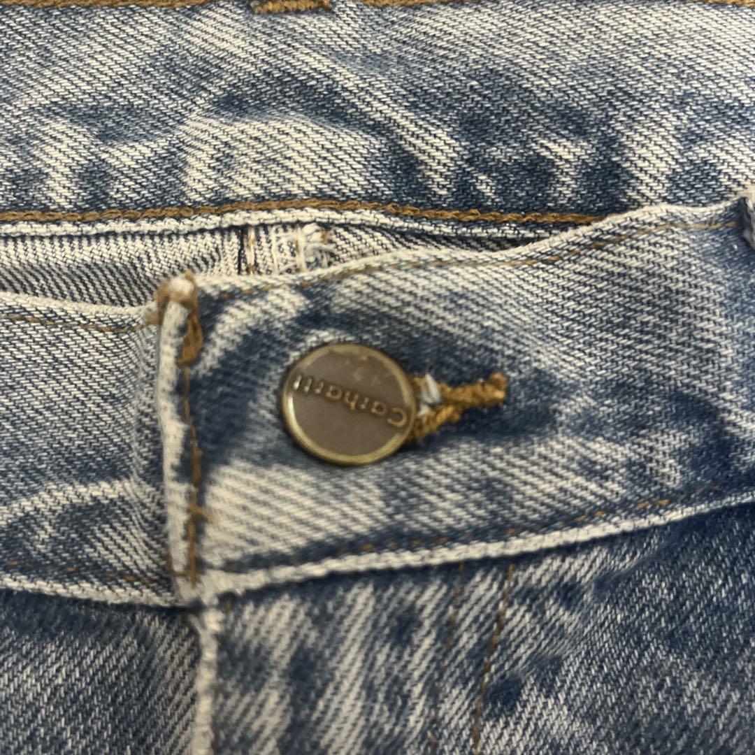Carhartt ライトブルーデニム ストレートレッグパンツ