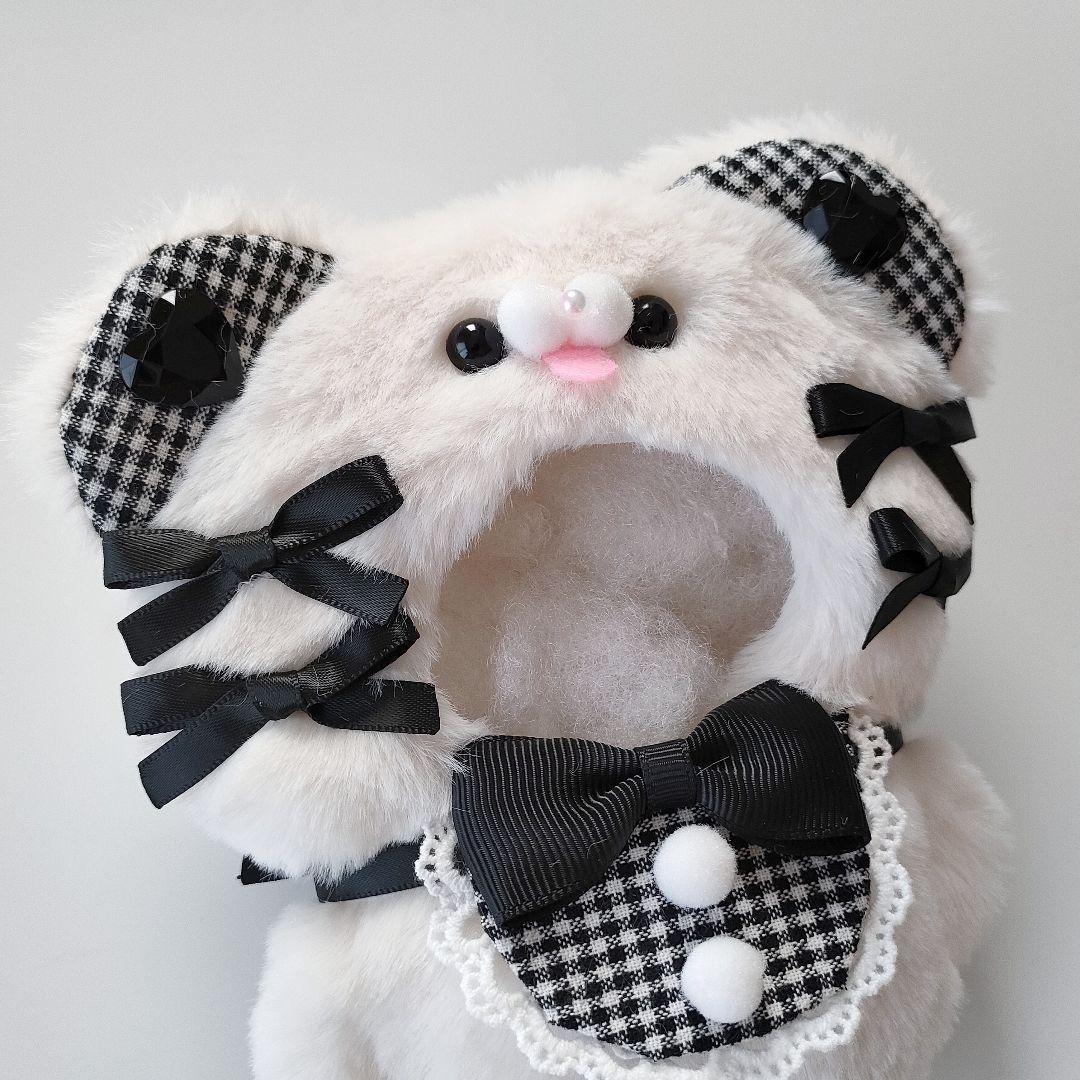 ぬい服 ♡ ちびぐるみ（11cm）♡着ぐるみ ♡ u10 ぬい服 ちびぐるみ 10cm 11cm 着ぐるみ 黒 ピンク - メルカリ