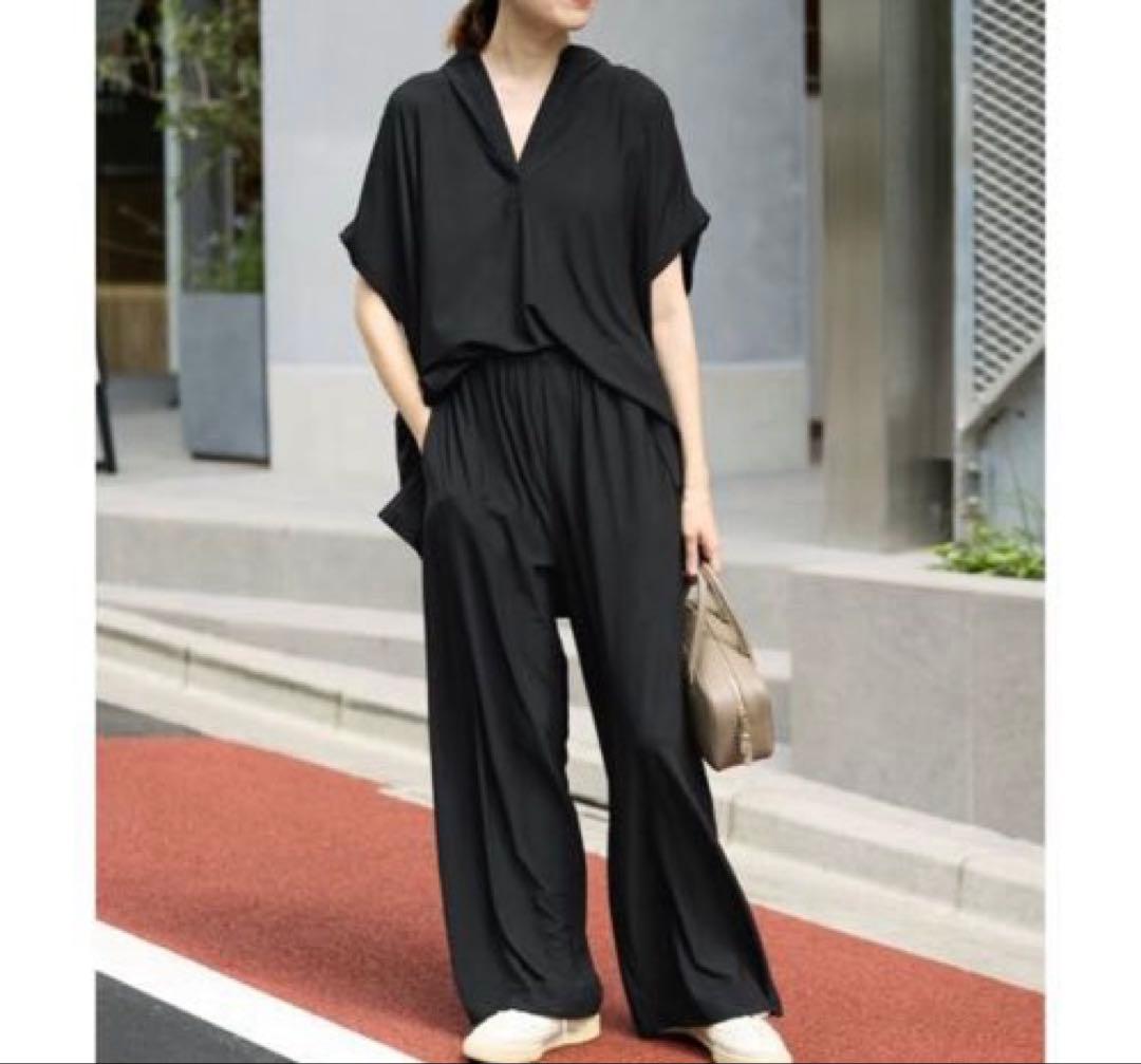 IENA SLOBE IENA カットジョーゼットセットアップ 36