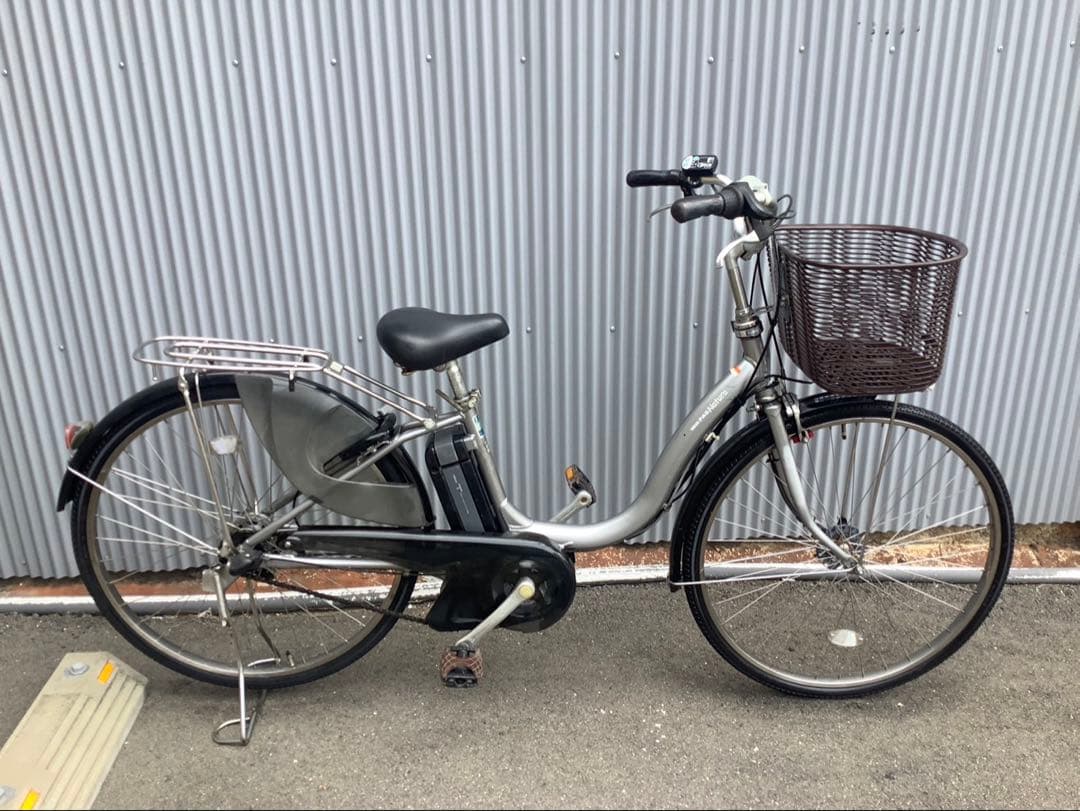 ヤマハ電動アシスト自転車pasnatura26インチシルバーアルミボディーYAMAHA