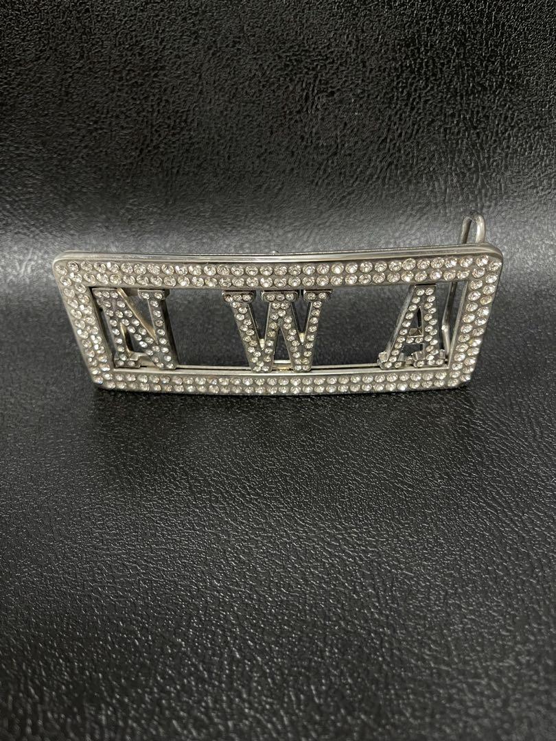 N.W.A Compton LA HIP HOP ラインストーン バックル